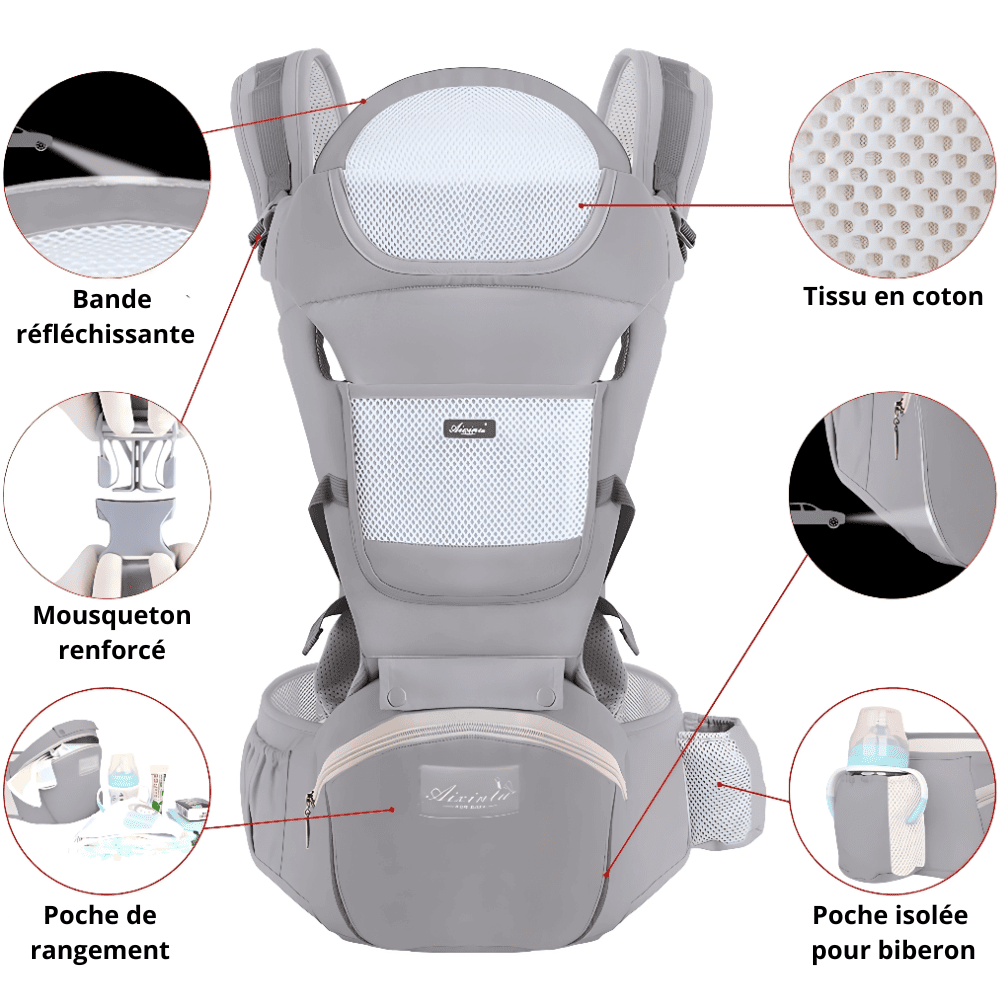 Le porte-bébé ergonomique pensé pour les parents actifs